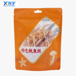 Bolsa de Mylar de Plástico de Grado Alimenticio con Impresión Personalizada, a Prueba de Olores, Reutilizable, de Aluminio, Tipo Stand-Up, para Granos, Carne Seca y Calamar - Product Image 2