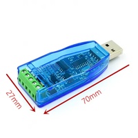 USB'den RS485'e Seri Dönüştürücü Adaptör Endüstriyel Modül TX RX PLC Sensörü için LED Göstergesi Modbus İletişimi