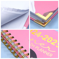 Échantillon Gratuit - Carnet de Vie A5 à Couverture Rigide 2024-2025 - Journal Imprimé - Agenda - Planificateur