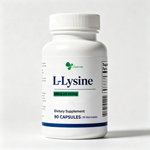MOQ 100 pièces, logo personnalisé, 500 mg par dose, capsules de L-Lysine, complément alimentaire pour soutenir le système immunitaire et les gencives - Product Image 1