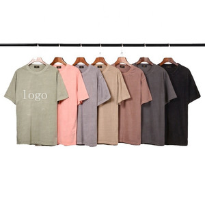 T-shirt en coton respirant tricoté <span class=keywords><strong>de</strong></span> haute qualité avec impression personnalisée, anti-boulochage, séchage rapide, coupe ample, streetwear pour homme - Product Image 1