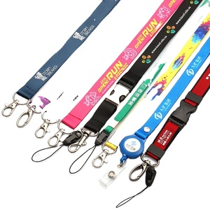 Custom Nylon Security Lanyard Retractable Badge Reel Matte Black <b>Snap</b> ID Card Holder Acrylic Chain Logo - Product Image 2