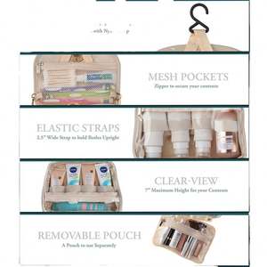 Free Sample Hot Sale Fashion Makeup Pouch Portable Ladies Wash <b>Bag</b> <b>Waterproof</b> Toiletry <b>Bag</b> Travel Organizer Foldable Makeup <b>Bag</b> - Product Image 5