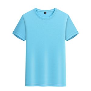 Camiseta básica de cuello redondo de algodón puro liso con logotipo personalizado para niños y niñas, Camiseta cómoda para niños suave y agradable a la piel - Product Image 6
