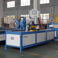 CNC Angle acier poinçonnage Machine de découpe fer vent tuyau ligne de Production conduit faisant cisaillement poinçonneuse moteur noyau
