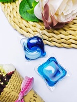 25g Capsules de lessive liquide écologiques jetables double couche 4-en-1 Perles liquides pures pour la vente en gros