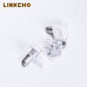 Raccords métalliques invisibles 2-en-1 en acier pour armoire cachée, chevilles d'étagère en verre et <span class=keywords><strong>vis</strong></span> de support en plastique pour armoire - Product Image 2