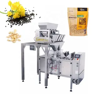 TOP Y Twin/Dual Mini Doy-pack machine Stand Up Zipper Bag Packing Machine For Grain Granule Snacks Plastic particle