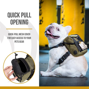 ISO9001 Zertifikat Fabrik <span class=keywords><strong>OEM</strong></span> Benutzer definiertes Logo Nylon Tactical Pet Pack <span class=keywords><strong>Harness</strong></span> Training Wandern Laufen <span class=keywords><strong>Dog</strong></span> Pack Rucksack - Product Image 5