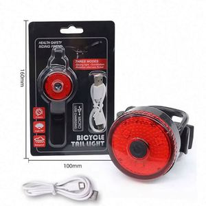 Mini Luz Trasera LED para Bicicleta, Recargable por USB, Resistente al Agua IPX4, Luz de Advertencia de Seguridad para Ciclismo, Lámpara Trasera para Casco - Product Image 1