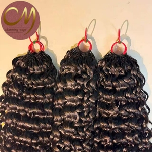 Extensions de cheveux au <span class=keywords><strong>crochet</strong></span> Boho Goddess, tresses bouclées Deep Wave, coiffure protectrice très prisée, Locs papillon au <span class=keywords><strong>crochet</strong></span> - Product Image 4