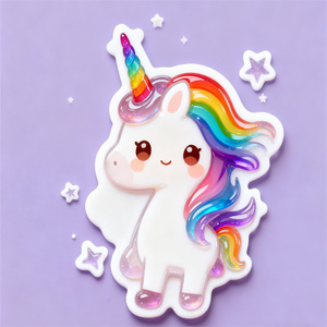 Niedlicher Kawaii Anti-UV Wasserfester Epoxid-Aufkleber Cartoon Handyhülle/Laptop-Dekor <span class=keywords><strong>3D</strong></span> Feiertagsdekoration - Product Image 3