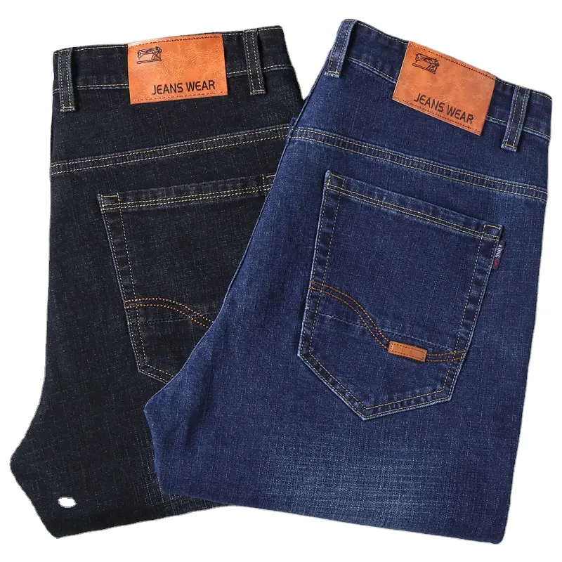 Custom jean Pants Men's Stretch Jeans Slim fit Straight Business Edition Formal casual men levis501 original jeans