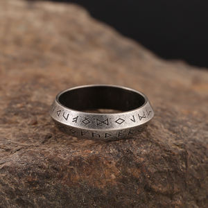 Norvège/Suède Kolovrat amulette Viking Pirate Viking anneaux corps bijoux hommes finition Antique acier inoxydable nordique Rune anneau - Product Image 6