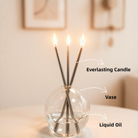 Mèche de bougie parfumée en acier inoxydable fait à la main prix de gros d'usine écologique