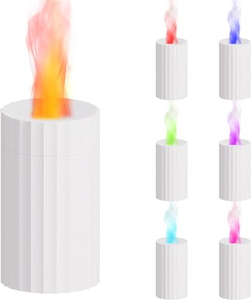 Colorful Flame Rechargeable Aroma Diffuser <b>Humidifier</b> Portable USB Charging Noiseless Fire Essential Oil Diffuser - Product Image 1