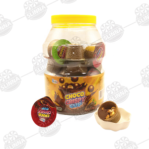 Hot Selling Halal Choco Crispy Cup <strong>Mini</strong> Chocolate Jam Biscuits Fruity Nut Candy Sweet Crisps <strong>Jar</strong>/Packaging Slinna Brand - Product Image 2