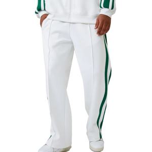 รับผลิตเสื้อผ้า OEM ขายส่ง กางเกงจ็อกเกอร์ผู้ชายแบบมีซิปที่ข้อเท้า กางเกงแทรคพิมพ์ลาย - Product Image 5