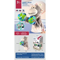 Marionnette de boxe animale sonore, ensemble de combat de boxe pour enfants, jeu d'interaction parent-enfant, vente en gros usine