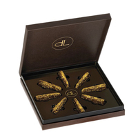 Coffret Cadeau de Chocolats Personnalisé de Luxe Écologique avec Fermeture Magnétique Réutilisable, Design Personnalisé et Insert de Présentation