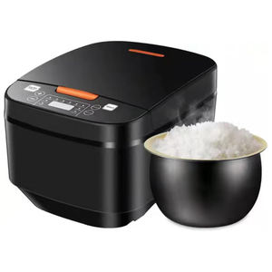 In Stock Black Crest 5L Automatic Smart Digital Touch LCD Multi Non-Stick Plastic Housing Home Electric Rice Cooker <b>with</b> <b>Paddle</b> - Product Image 1