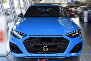 Kit carrosserie A4 vers <span class=keywords><strong>RS4</strong></span> pour <span class=keywords><strong>Audi</strong></span> A4 B9 2020+ : Pare-chocs avant, calandre, diffuseur, embouts, lèvre avant A4, spoiler A4 - Product Image 3