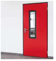 Puerta Cortafuego de Acero de Alta Calidad, Diseño Posmoderno Personalizado, Resistente al Fuego de 1 a 3 Horas, Entrada Exterior para Hoteles