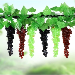 LUYI-Premium <b>Artificial</b> Grape Skewers multi-size grape Simulated Fruits Plastic Fakes Fruit Decorative Pendants - Product Image 1
