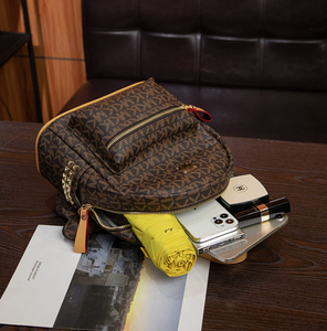 Nuovo Zaino a Tracolla Trendy 2026 <span class=keywords><strong>per</strong></span> Donne, Stile Vintage Europeo, Impermeabile con Chiusura a Cerniera, Borsa da Viaggio e Scuola con Stampa Lettering - Product Image 4