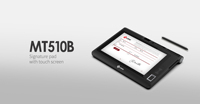 Tablette LCD à signature numérique de 10 pouces avec stylet USB-HID sans batterie pour banque et gouvernement