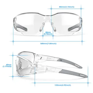 Anti-Fog <b>Clear</b> Safety <b>Glasses</b> for <b>Women</b> Men Pickleball Youth Baseball Lab Chemistry Goggles Scratch Resistant - Product Image 4