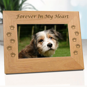 Wooden Memorial Dog Picture Frame Keepsake Pet Photo Frame for Remembrance Present <strong>Sympathy</strong> <strong>Gift</strong> - Product Image 2