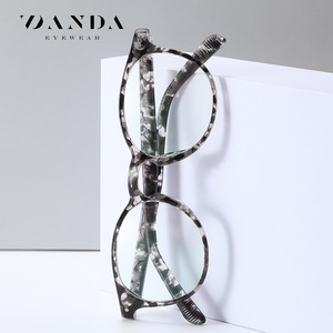 แว่นตา Danda Eyewear ทรงกลม TR90 ป้องกันแสงสีฟ้า กรอบเต็ม สำหรับทุกเพศ เลนส์ใส สไตล์เรโทร - Product Image 2