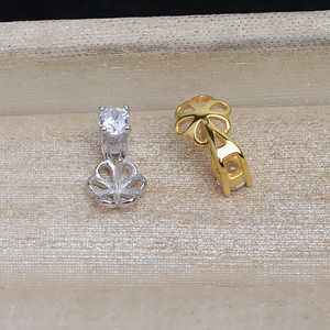 Pendentif cache-cernes Princesse en Argent S925 avec 7-8 perles, chaîne aérienne, référence 5386 - Apprêts et composants de bijouterie - Product Image 3