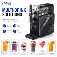 AIDEWO N2J1-01 Nouvelle machine à slush compacte et portable en acier inoxydable, refroidissement rapide, pour usage commercial, crème glacée, sirop, lait, yaourt, eau