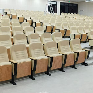 Ventes directes d'usine paquet souple tissu fer pied style pliable chaise d'auditorium chaise d'église grande chaise de théâtre - Product Image 4