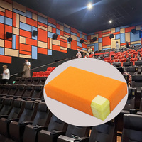Panneau acoustique en tissu décoratif d'évitement de collision d'absorption acoustique intérieure de haute qualité pour le théâtre
