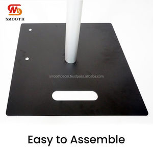 Support de toile de fond de mariage réglable en alliage d'aluminium SMOOTH avec systèmes de suspension et accessoires pour tuyaux de différentes tailles - Product Image 5