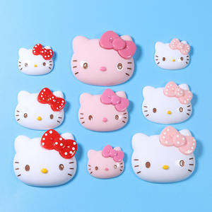 จี้เรซิ่นรูปแมวการ์ตูนน่ารักแบบแบน สำหรับตกแต่งเคสมือถือ DIY อุปกรณ์ตกแต่งเคสมือถือลายโมเดล - Product Image 1