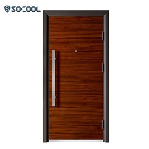 Delante de la casa principal de la puerta de <span class=keywords><strong>entrada</strong></span> diseños puertas de acero puertas de hecho en china moderno de doble puerta - Product Image 3
