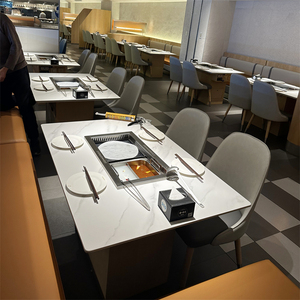 CE chứng nhận lẩu xoay bàn ăn không khói thịt nướng và lẩu bảng cho xinglunduo - Product Image 4