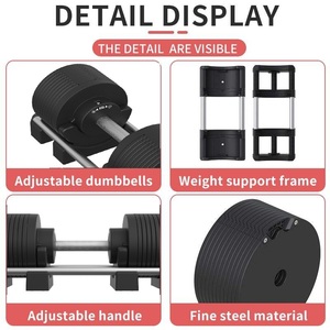 Customized logo and Packaging <strong>Adjustable</strong> Dumbbells <strong>40kg</strong>, 32kg, 24kg Fitness Equipment Weight Training <strong>Dumbell</strong> - Product Image 6