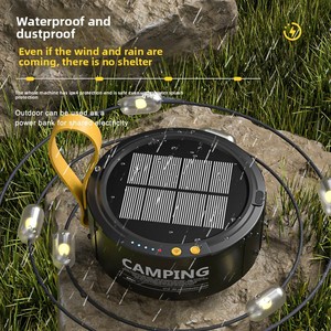 Nueva Lámpara LED de Camping, Lámpara de Ambiente, Impermeable, Portátil, con Cable de Almacenamiento, Lámpara Solar para Campamento con Sensor de Movimiento - Product Image 2