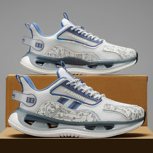Chaussures de sport légères et amorties pour jeunes, printemps-automne, avec semelles souples, idéales pour les étudiants et les hommes, style marche. - Product Image 6