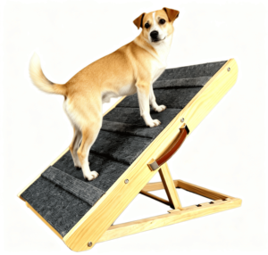 Tragegriff 2-in-1 Hunde- und Katzenrampe Massivholz Faltbare Haustiertreppe Umweltfreundlich Gelenkstützend Reisefreundlich Sofa-Bett - Product Image 1