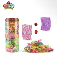 Multi-colored sapore di frutta di figura della sfera di torsione pacchetto mini hard candy in vaso