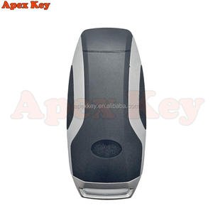 Coque de clé de remplacement ABS de haute qualité pour BYD SONG PRO TANG EV ATTO3 EV MAX PLUS 4 boutons Noir Boîtier de voiture avec autocollant - Product Image 5