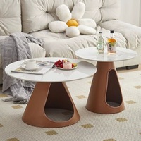 Table basse en métal Rock Board, mobilier de salon, design minimaliste moderne, rangement, organisation, luxe léger, petit appartement