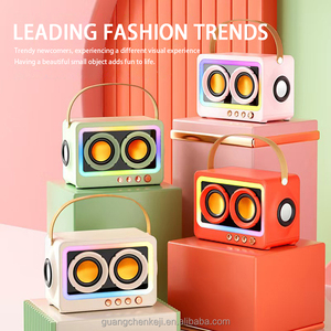 Mới xách tay RGB tiếng ồn hủy bỏ BT loa 360 surround hệ thống âm thanh TF Thẻ woofer HiFi Loa hộp đồng hồ cho bên nhà DC - Product Image 5