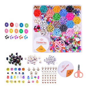 Juego de Cuentas de Arcilla Polimérica en Oferta, Cuentas Planas de 6mm de Colores, Cuentas de Arcilla con Letras del Alfabeto, Kit de Accesorios para Hacer Pulseras - Product Image 4